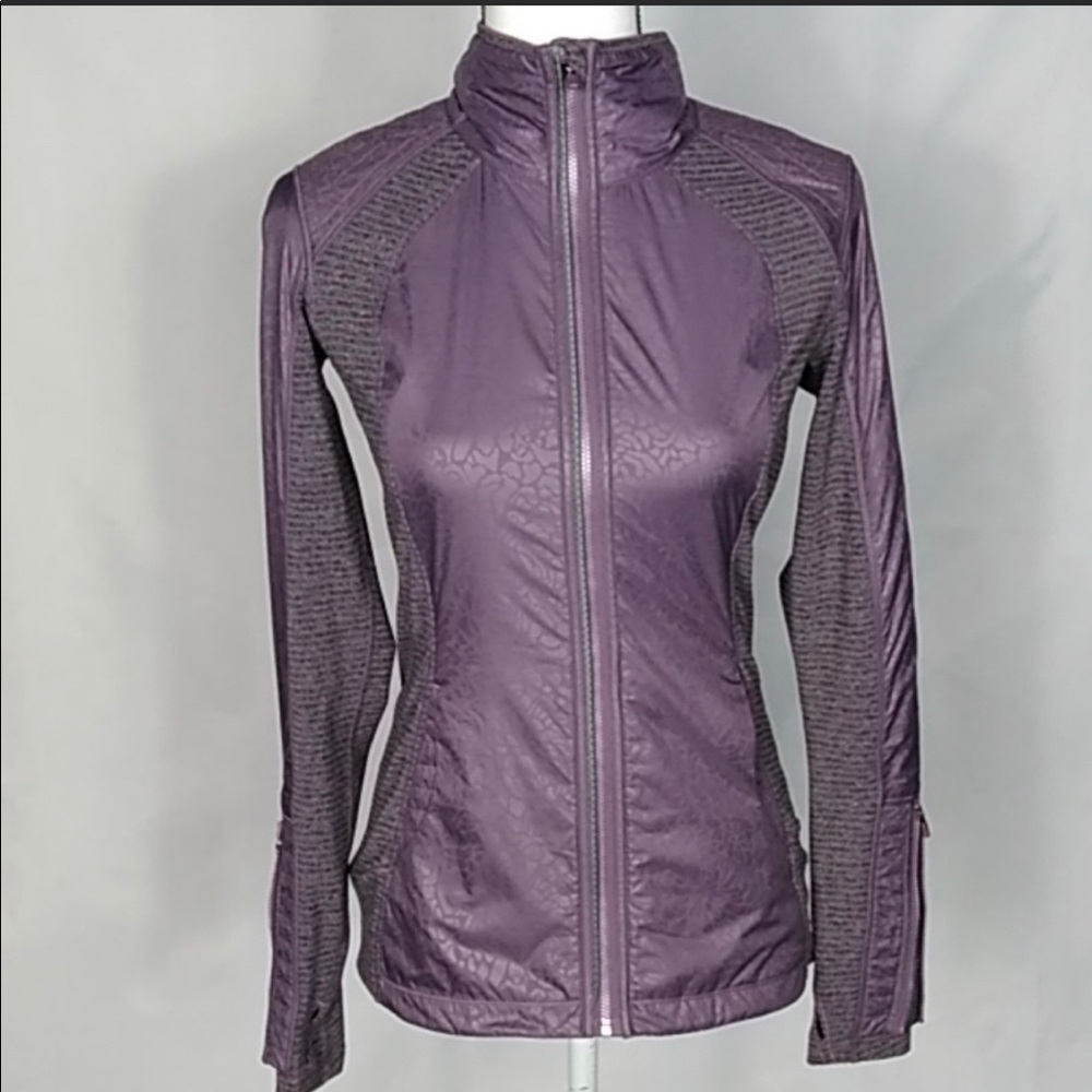 Lululemon purple printed zip up jacket